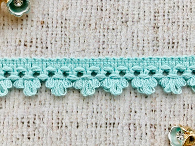 Кружево хлопковое/Тесьма вязаная, ш. 2 см.