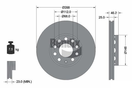 BENDIX Braking - BDS1070HC