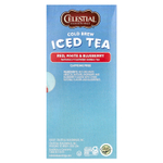 Celestial Seasonings, Холодный чай со льдом, красный, белый и голубика, без кофеина, 18 чайных пакетиков, 31 г (1,1 унции)
