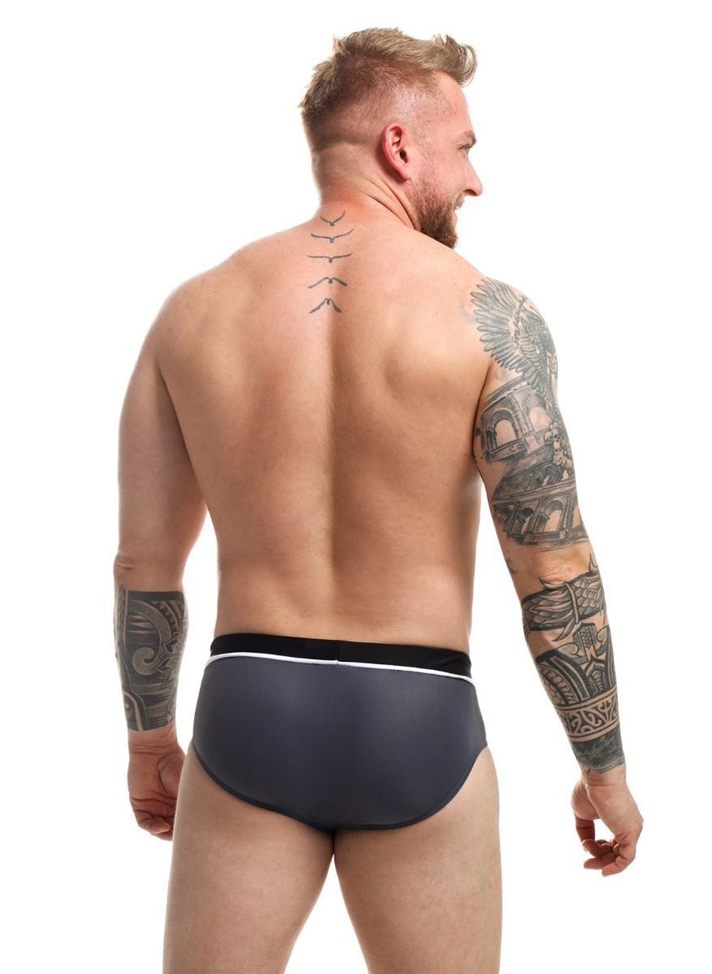 Пляжные плавки с контрастной отделкой (Размер: XL) (Цвет: зеленый)