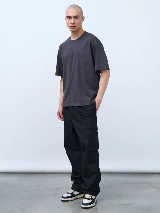 Футболка оверсайз (графит) 230 г