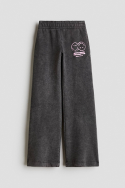 H&M Широкие брюки-джоггеры, темно-серый
