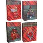 Пакет подарочный «Новогодний стиль» 31*42*12 см, микс