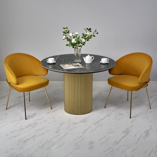 Стол Aura D110, керамогранит Wacom мрамор