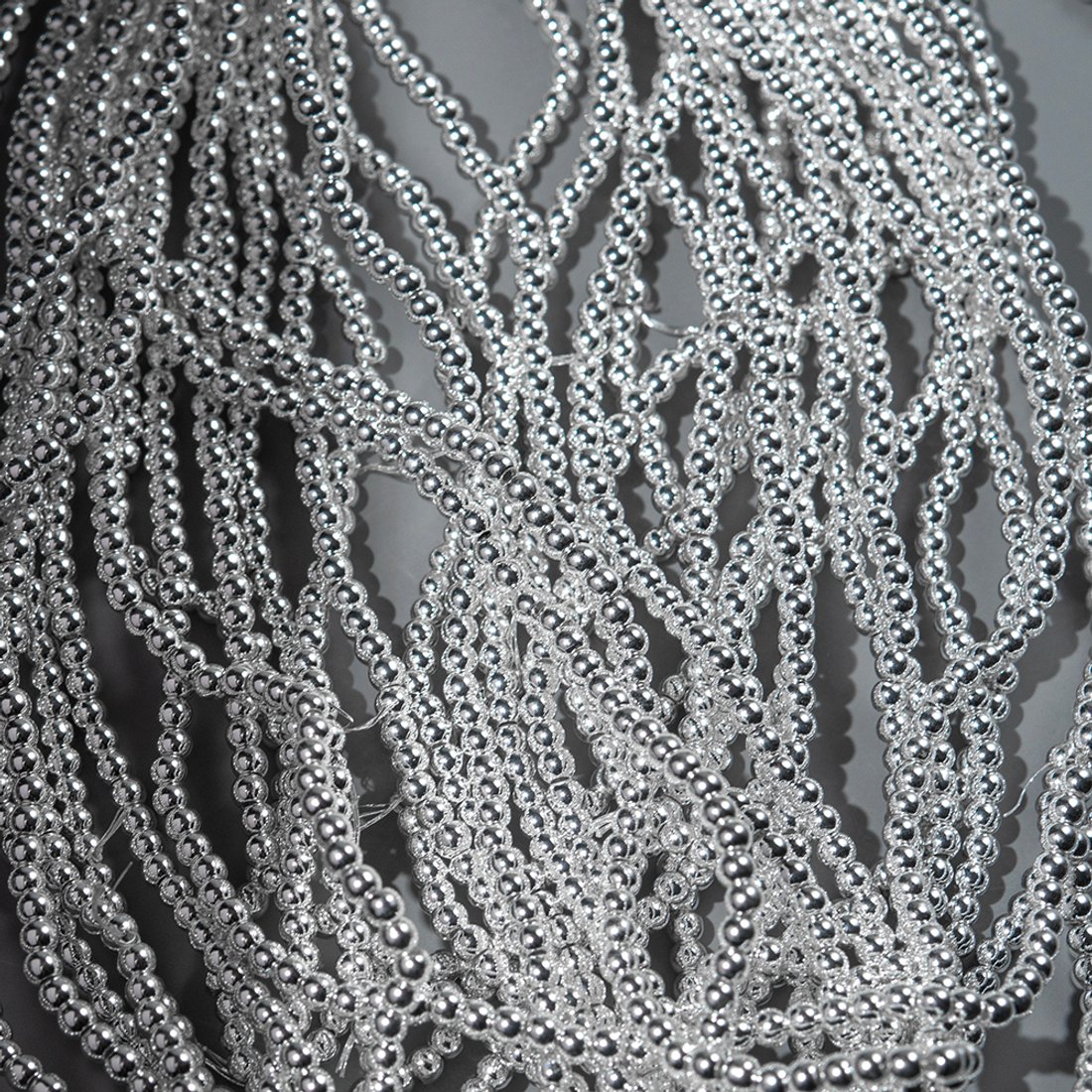 Гематин (гематит), оттенок "Серебристый", шар (разделитель) 3,3мм