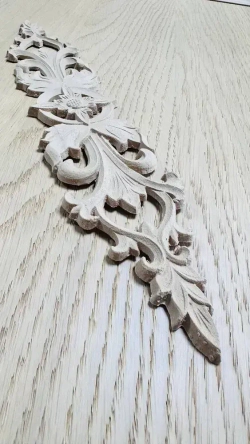 Резной декор 65х330 мм из древесной (комплект из 2 штук)