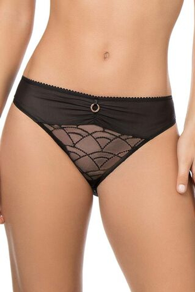 Трусы-слипы Diane с ажуром по центру (Размер: 52) (Цвет: черный)