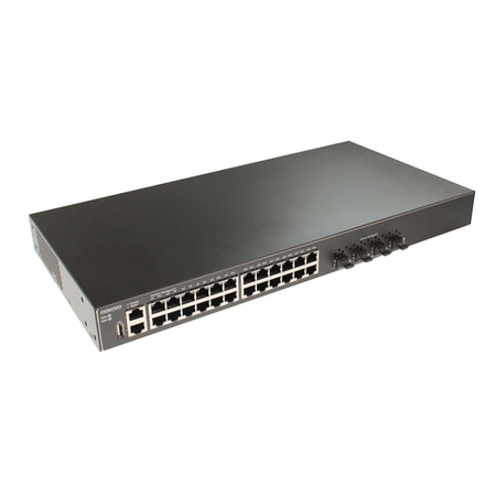 Управляемый стекируемый коммутатор на 24 порта Osnovo SW-24G4X-L3ST