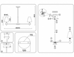 Люстра на штанге Ambrella Light LH LH75053