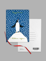 Открытка-украшение Пингвин