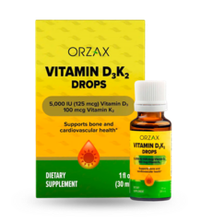 Орзакс Витамин Д3 К2 Капли, Vitamin D3 K2