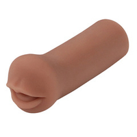 Коричневый мастурбатор-ротик 12,7см PipeDream PDX Extreme Coed Cocksucker Stroker in Brown RD42429