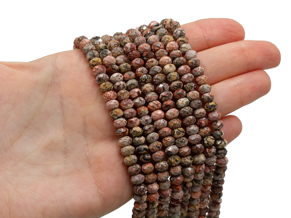 Бусины из яшмы 6х4мм, рондель (10шт)