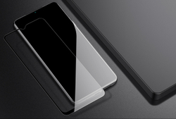 Стекло защитное с рамками 6D и олеофобным покрытием для телефона Xiaomi Redmi 9T и Poco M3, G-Rhino