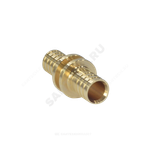 Муфта для PE-X труб аксиальная латунь Дн 25 РОС