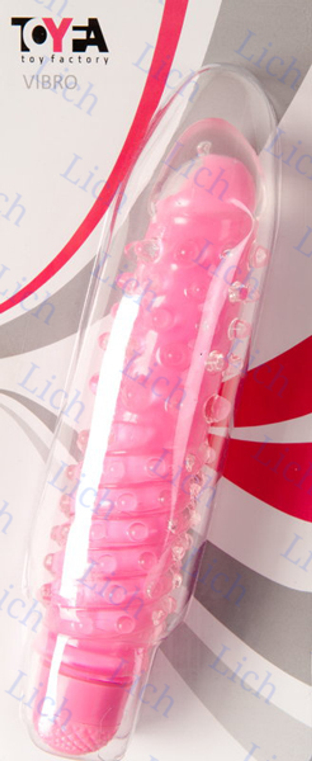 Розовый вибратор с шишечками