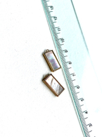 пд-714-з Подвеска с перламутром "Зеркало" 21*8мм, позолота