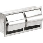 Держатель туалетной бумаги на 2 рулона встраиваемый нерж. сталь 05206.B глянцевый