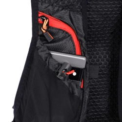 Рюкзак спортивный COMIRON PATAGONIA, гидратор, черный/красный