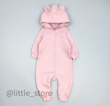 Комбинезон из капитония на кнопках, Розовый жемчуг