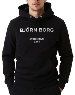 Мужская теннисная кофта Björn Borg Borg Hood - black beauty