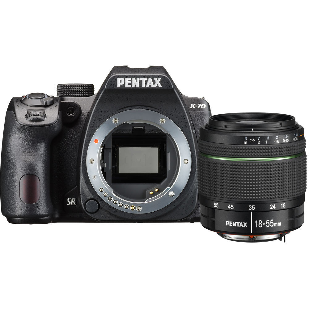 Фотоаппарат Pentax K-70 + объектив DA L 18-55 WR черный