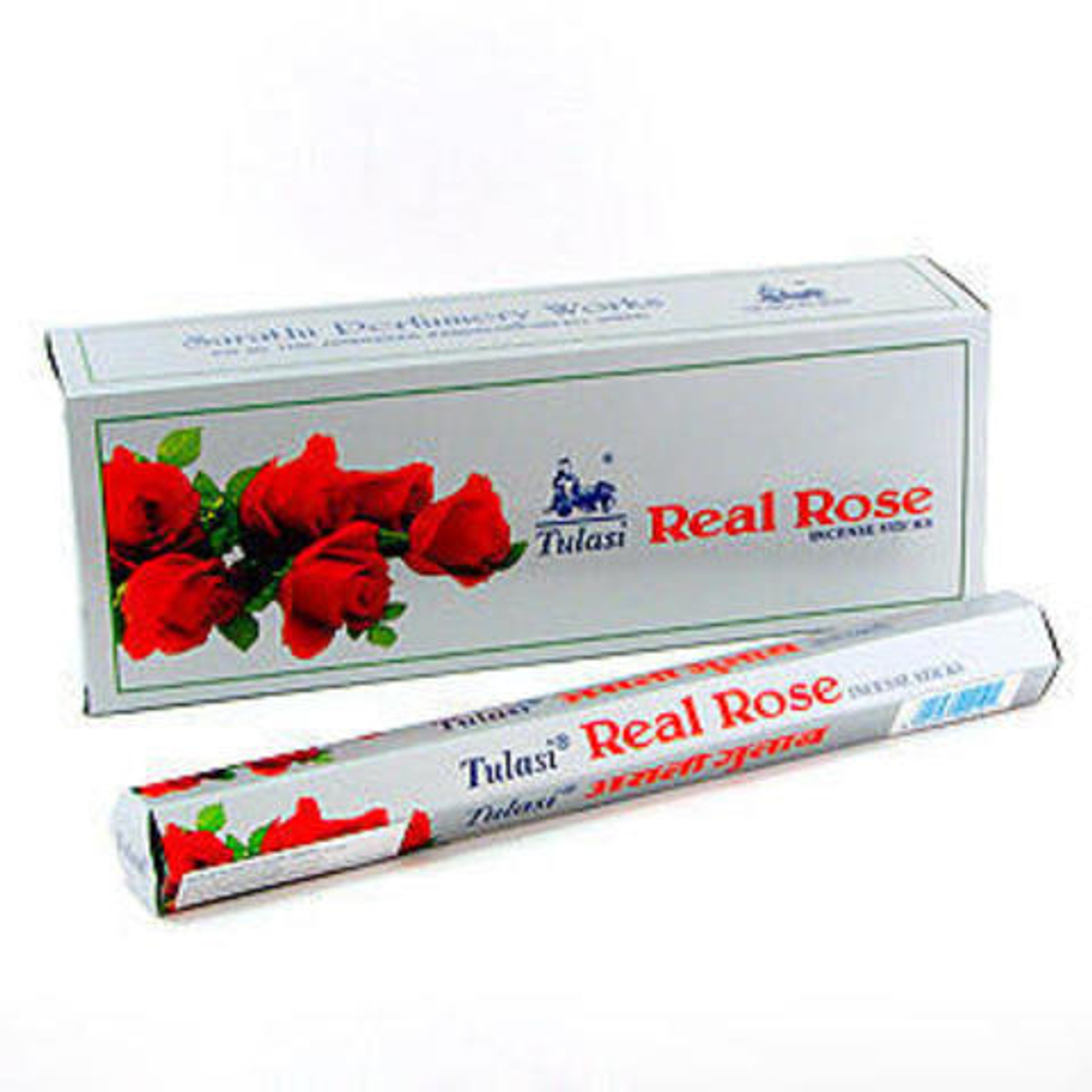 Tulasi Real Rose шестигранник Благовоние Настоящая роза