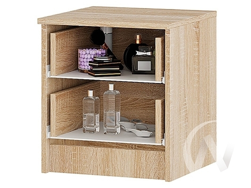 Тумба прикроватная МС Сакура (дуб сонома/белый) 2 шт.