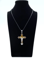 Крупный массивный крест из нержавеющей стали