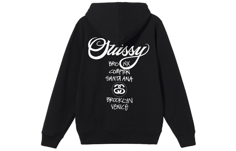 Худи Stussy World Tour Hoodie Logo, 3923658
