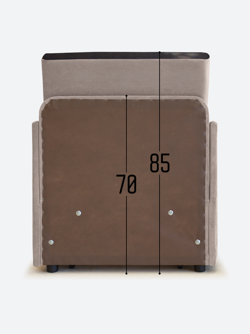 Кресло-кровать "Миник" с подлокотниками, купон Котенок в клубках