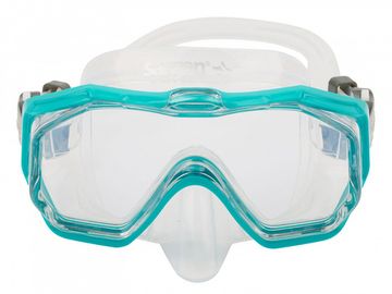Набор детский маска+трубка в сумке Sargan Панорама-А kids прозрачный/бирюзовый