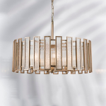 712062 Люстра AGAVE 6х40W E27 ШАМПАНЬ/ПРОЗРАЧНЫЙ