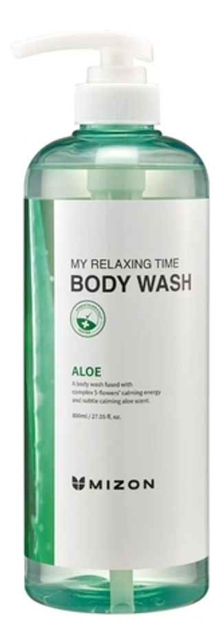 MIZON Гель для душа с экстрактом алоэ вера My Relaxing Time Body Wash Aloe 800мл