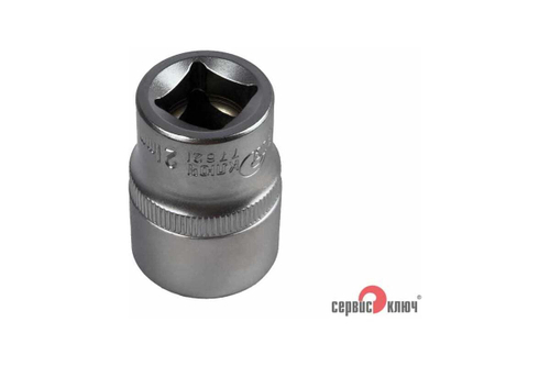 Головка торцевая 12-гранная 21 мм Сервис Ключ 77621