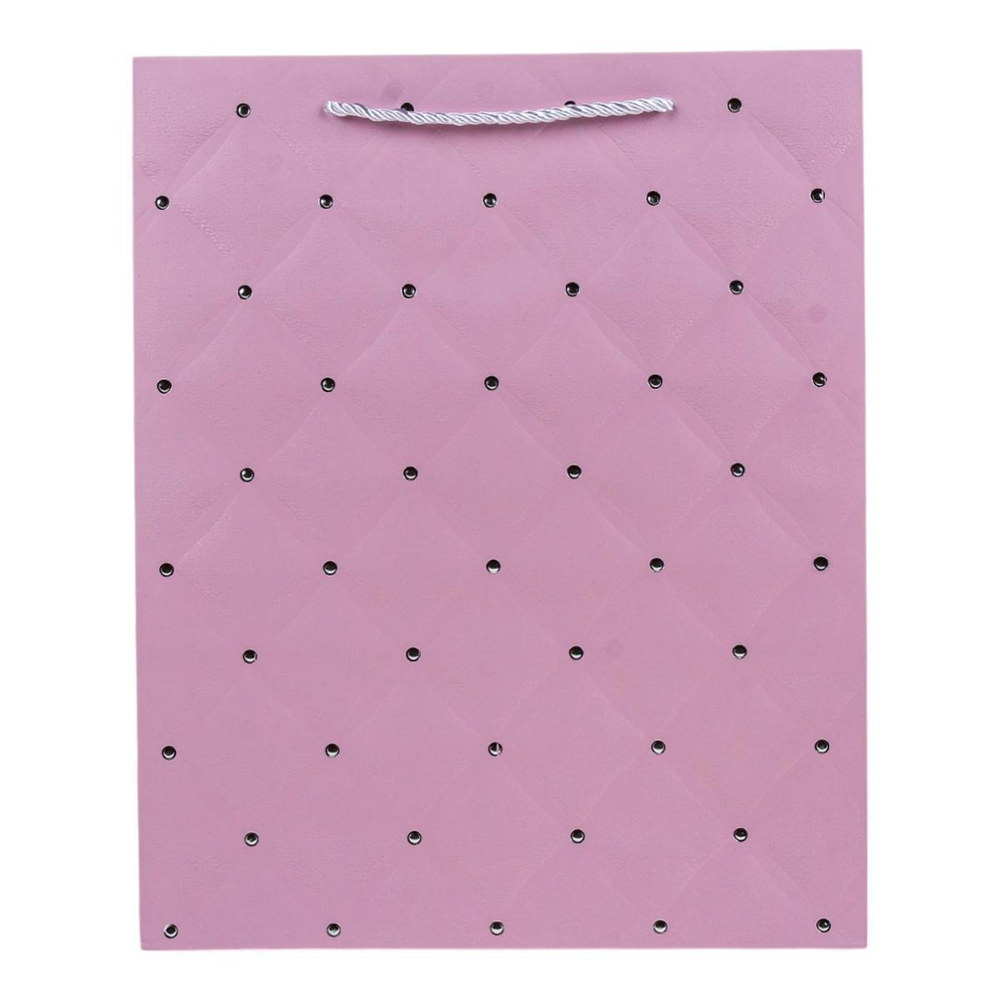 Пакет подарочный "Diamond" 26*32*10см, тиснение серебром,ручки-шнурок,4 цв.микс