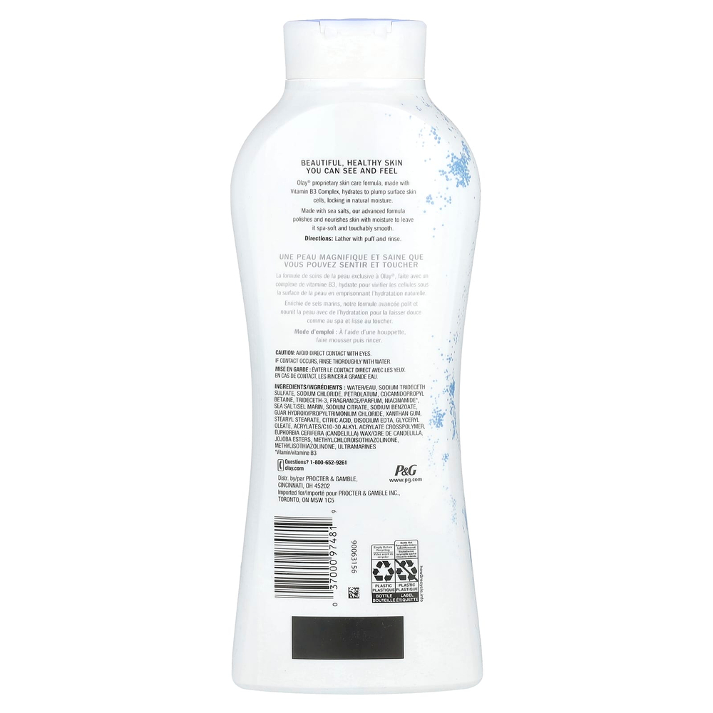 Olay, отшелушивающий увлажняющий гель для душа, морская соль, 650 мл (22 жидк. унции)