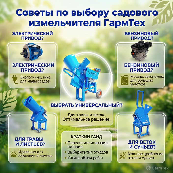Советы по выбору измельчителя ГармТех