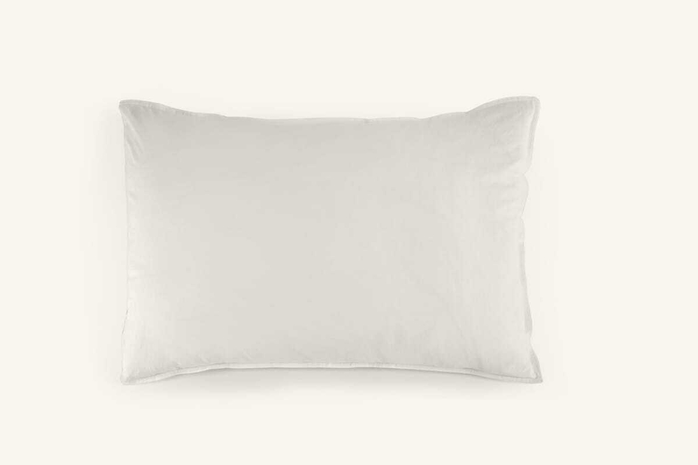 Постельное белье 2 спальное евро Arya home Natural Stone Washed белое