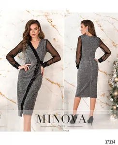 Платье 2155-серебро Minova