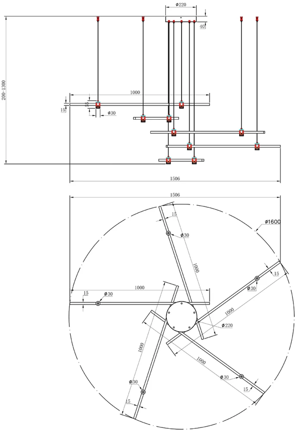 Подвесная люстра Arte Lamp ERRAI A2195SP-5BK