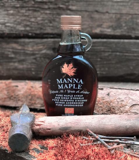 Кленовый  сироп органик Manna Maple®, ст.б, 250г.