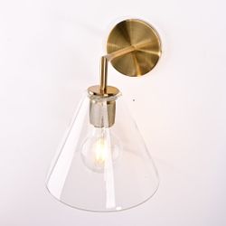 Бра Rh Utilitaire Funnel Shade Single Sconce Brass By Imperiumloft