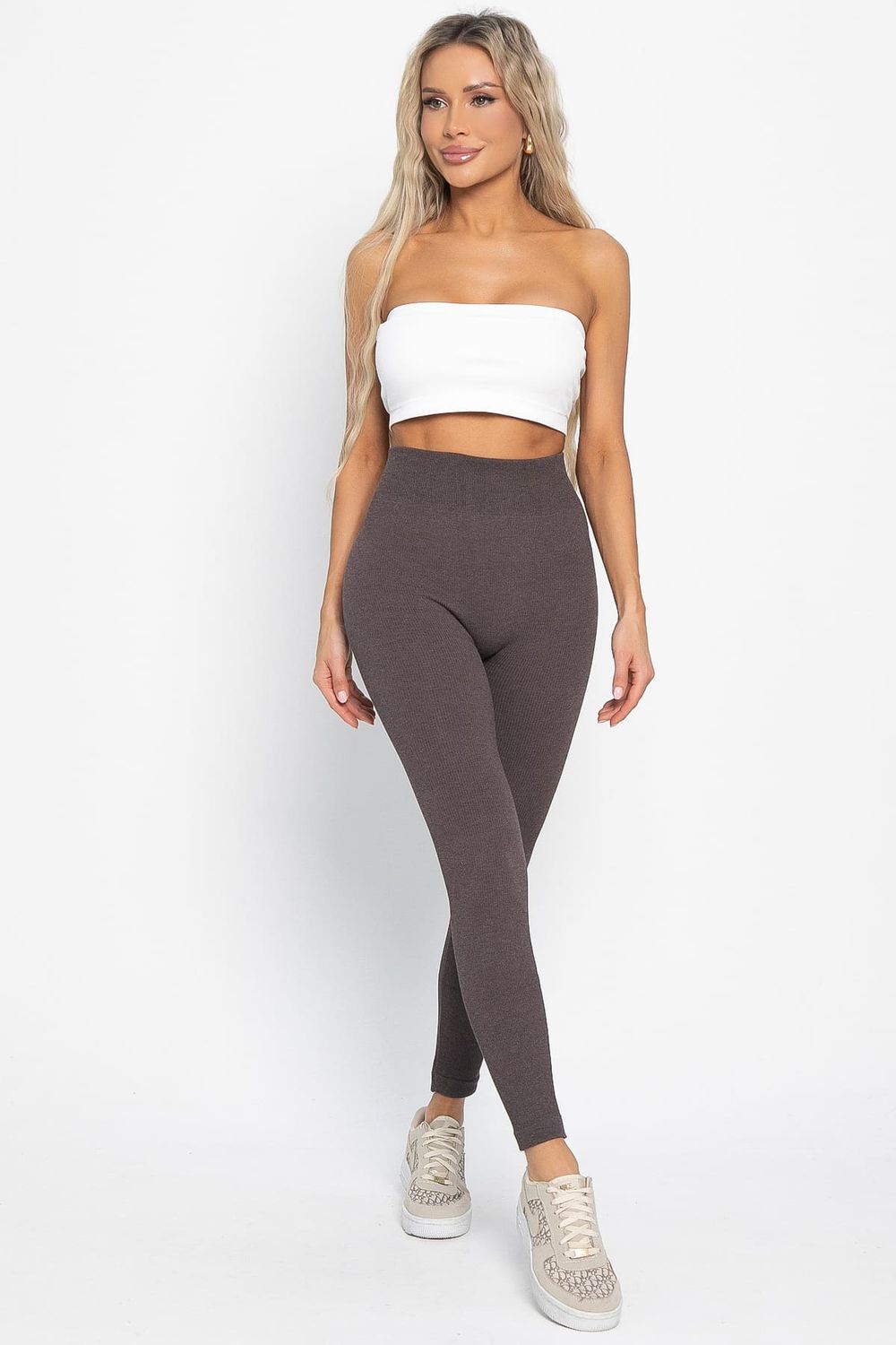 Лосины в рубчик утепленные НЬЮ (шоколад) Б14977-7М LT Collection