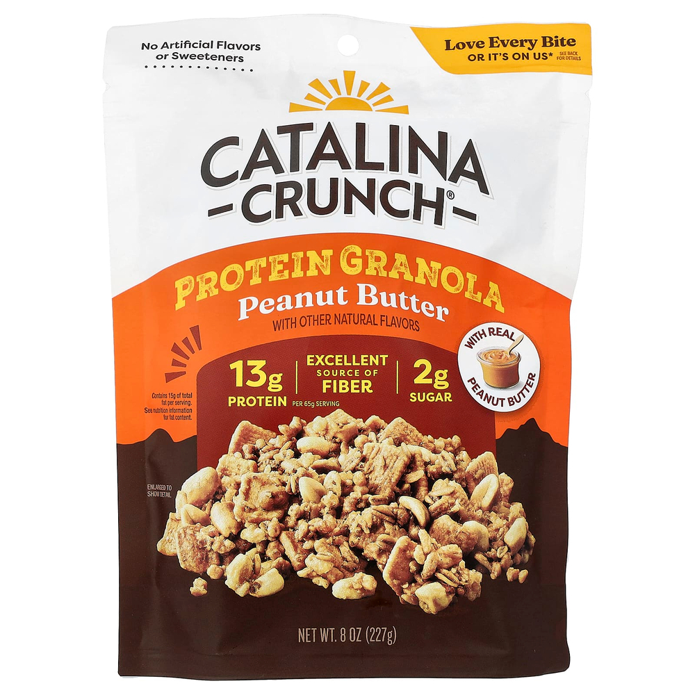 Catalina Crunch, протеиновая гранола, арахисовая паста, 227 г (8 унций)