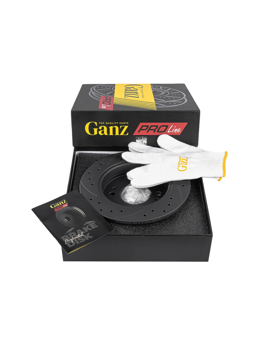 Диск тормозной задний перфорированный PRO-LINE с покрытием комплект HYUNDAI I10/KIA PICANTO I/II /D=234MM GANZ GIJ10113S