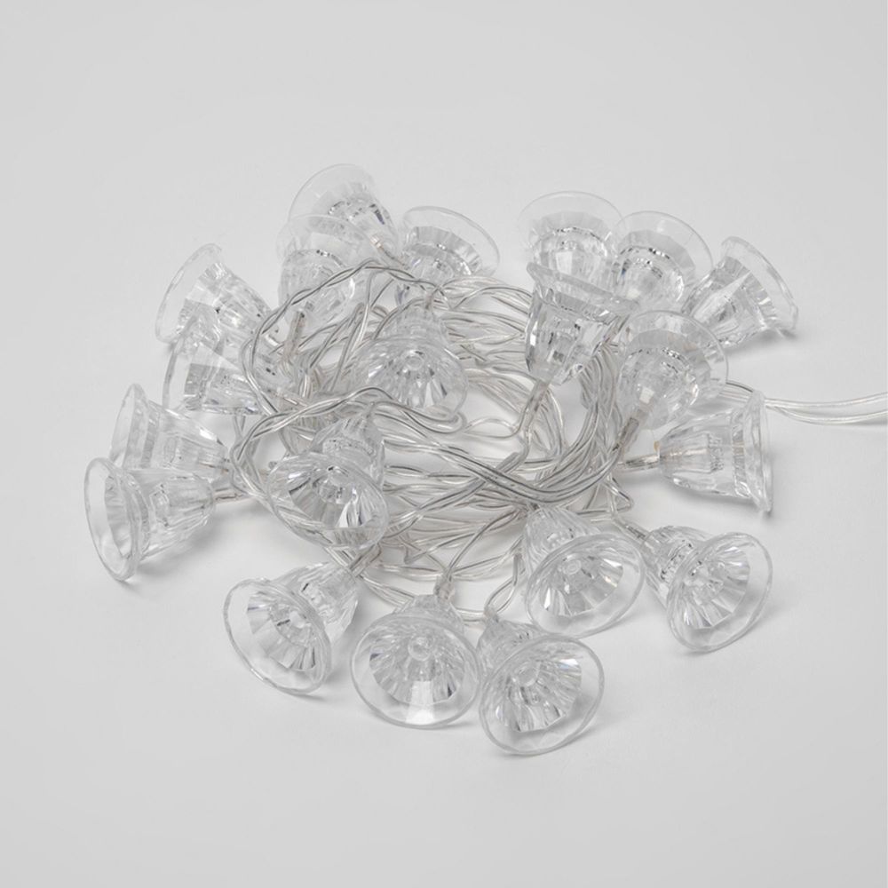 ULD-S0280-020-DTA RGB IP20 BELLS Гирлянда светодиодная Колокольчики с контроллером. 20 светодиодов. 2.8 м. RGB. IP20. провод прозрачный.