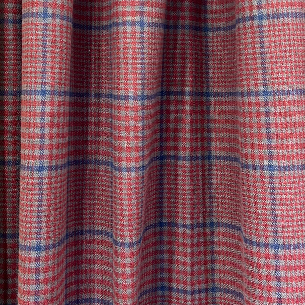 Штора льняная клетчатая 135*270 см