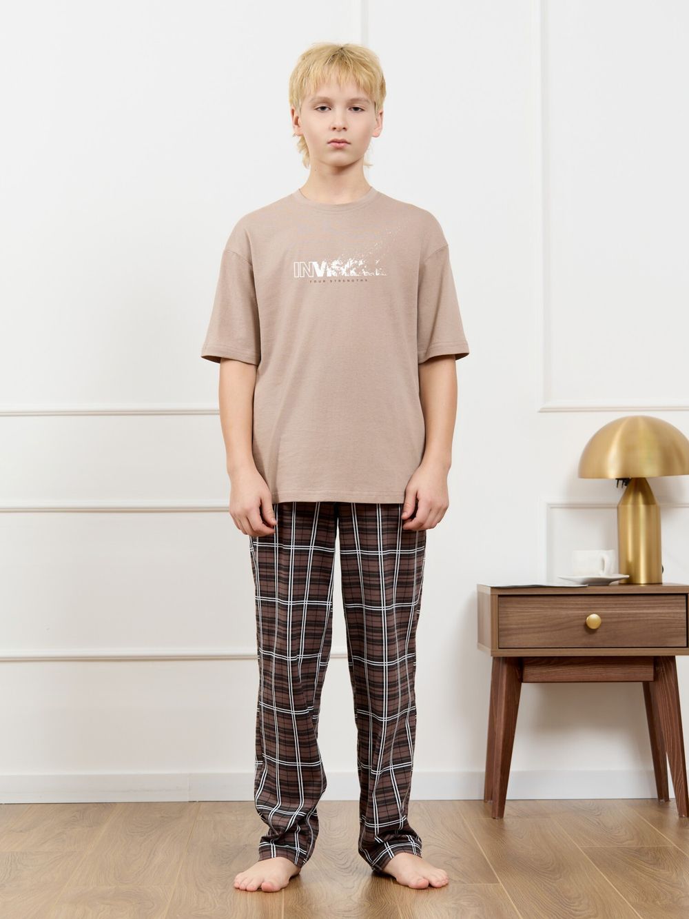 Костюм для мальчика Браун-1 Виотекс БЕЖЕВЫЙ