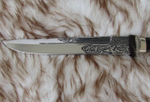 Нож засапожный "Пластунский" мельхиор 95х18